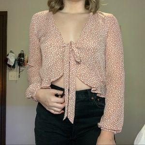 Front Tie Blouse
